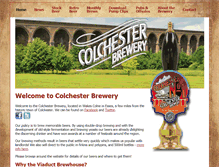 Tablet Screenshot of colchesterbrewery.com